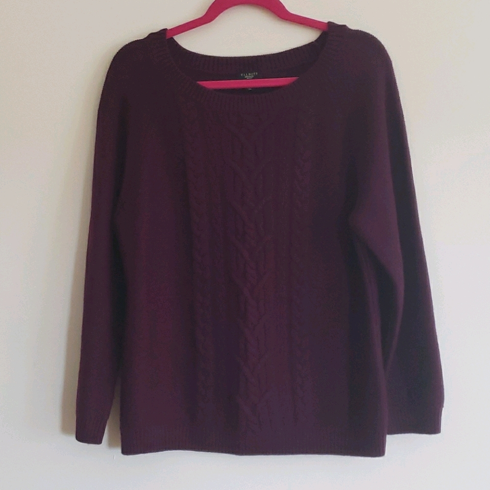 Talbots cable knit sweater